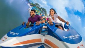 roller coaster in seaworld in san antonio